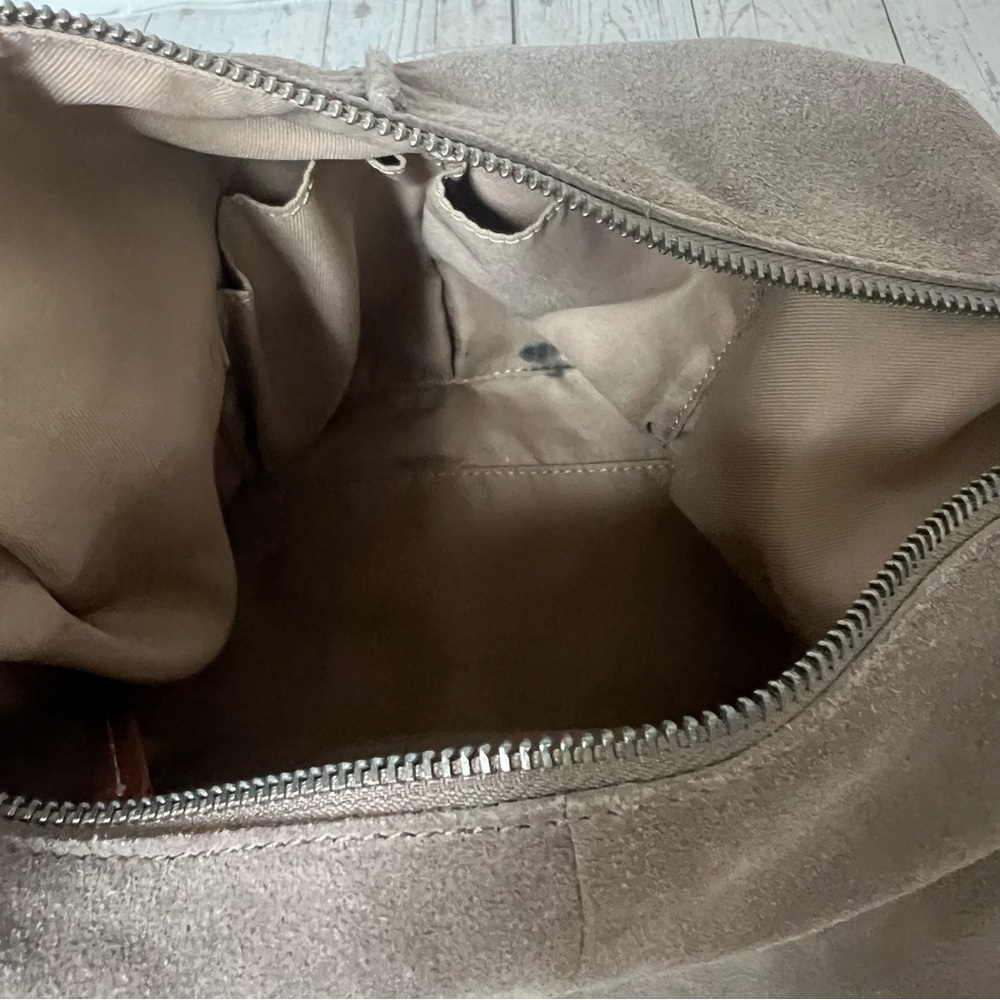 The Sak Los Feliz Hobo Purse Shoulder Bag Mushroom Suede - Picture 14 of 16